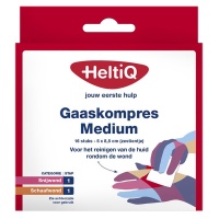Heltiq / Gaaskompres 8.5 x 5 cm zestientje