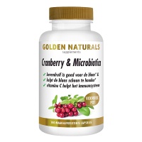 Golden Naturals / Cranberry & Microbiotica maxiverpakking | tijdelijk 25% korting!