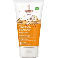 Weleda / Kids 2 in 1 shampoo & body wash blije sinaasappel