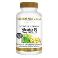 Golden Naturals / Vitamine D3 75 mcg | tijdelijk 25% korting