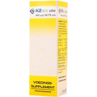Vitamine K2 & D3 olie 50 mcg